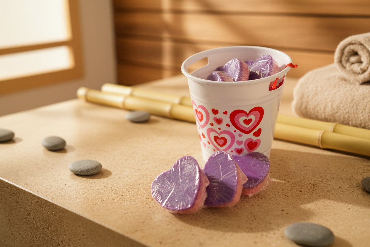 Two-Tone Heart Wax Melt - Sweet Tarts (Apple & Cinnamon)