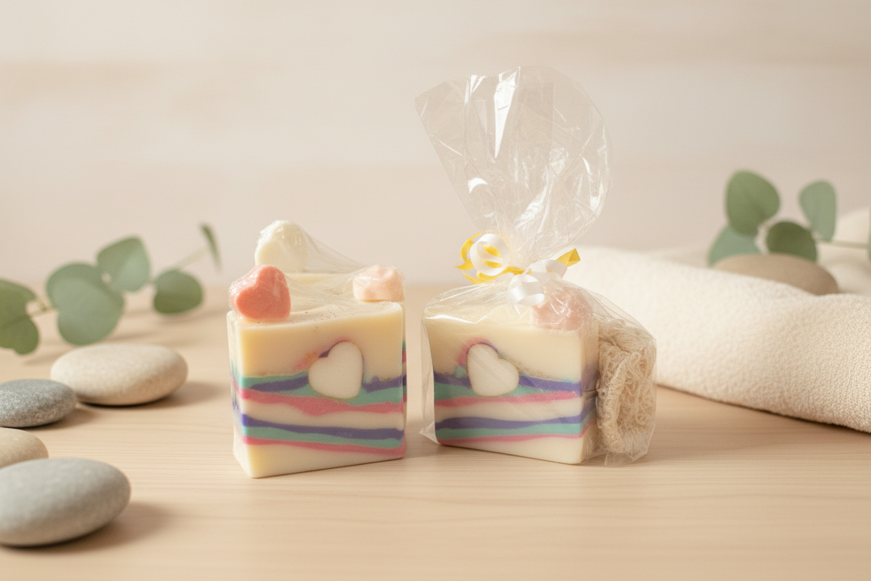 2pk Sparkling Grapefruit - Shea Butter Oatmeal Soap Bars