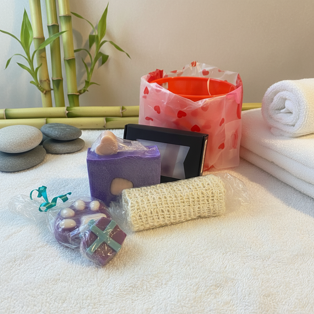 Spa gift bundle spa setting