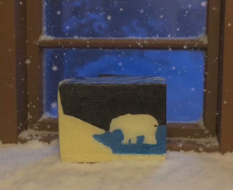 2pk Polar Nights - Activated Charcoal Shea Butter Soap