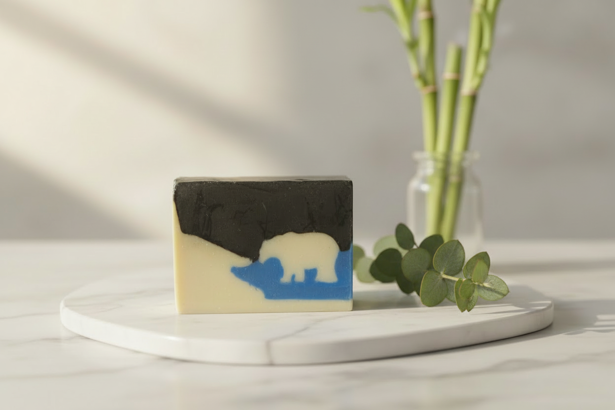 Polar Nights - Activated Charcoal Shea Butter Soap