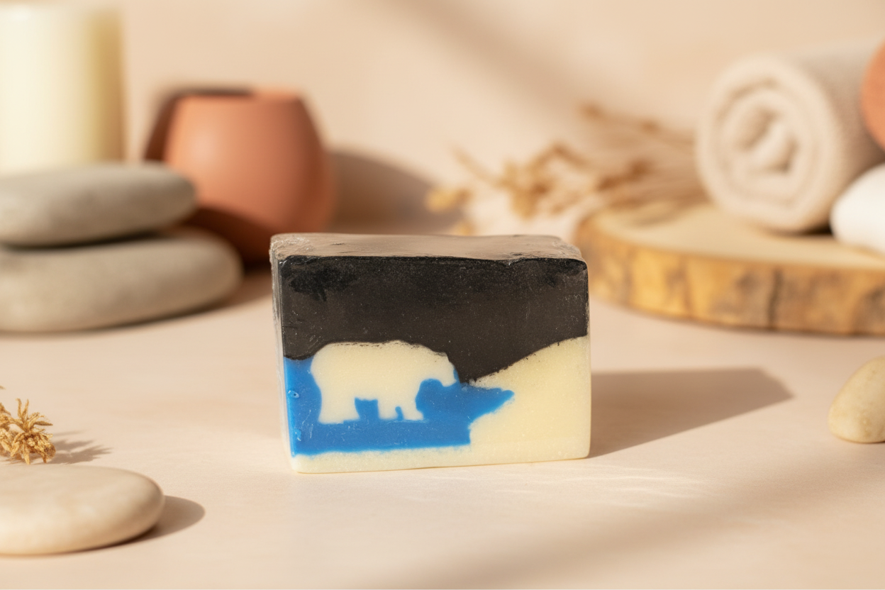 Polar Nights - Activated Charcoal Shea Butter Soap