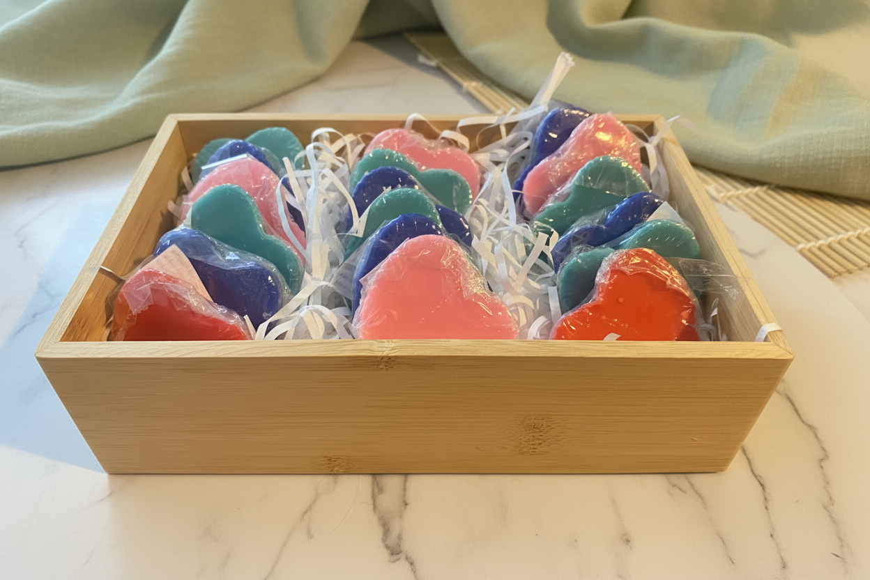 Heart-Shaped All-Natural Beeswax & Soy Wax Melts