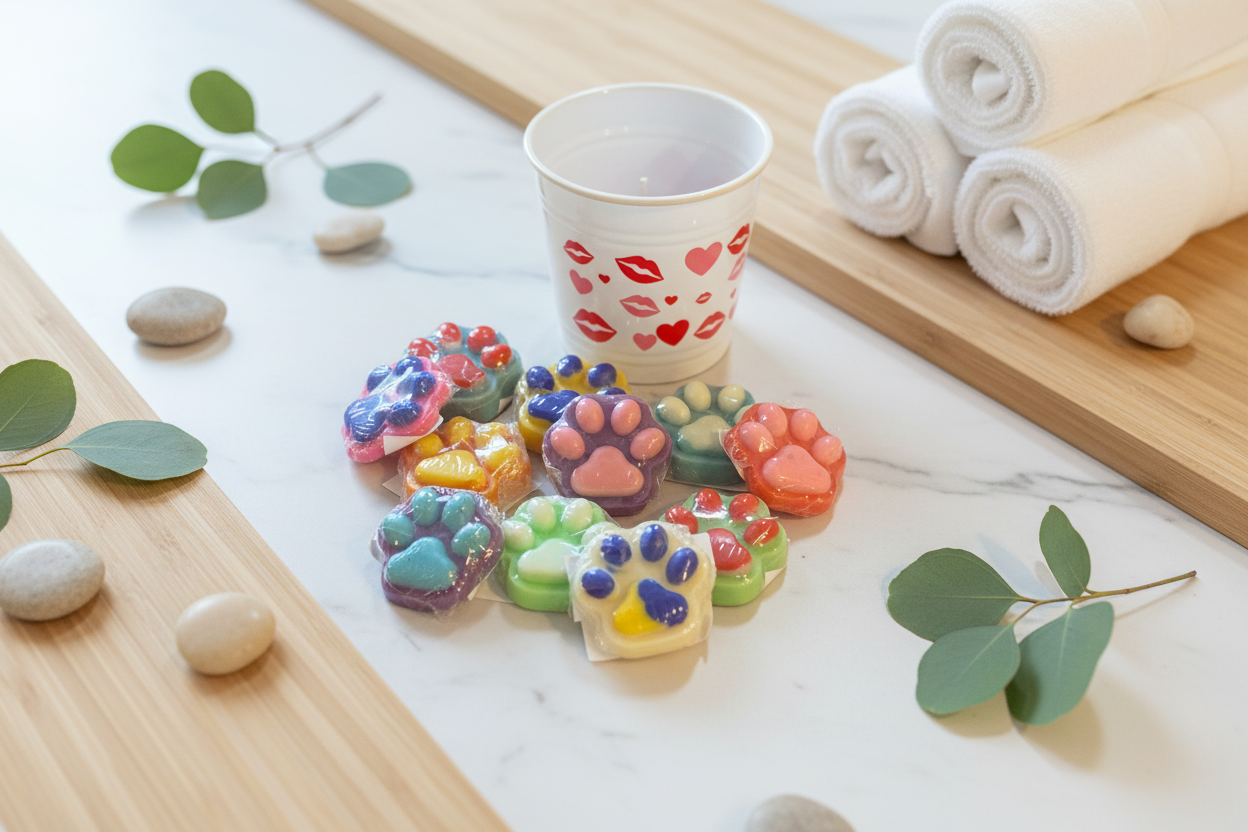 Paw-Shaped All-Natural Beeswax & Soy Wax Melts - Large (21-24g)