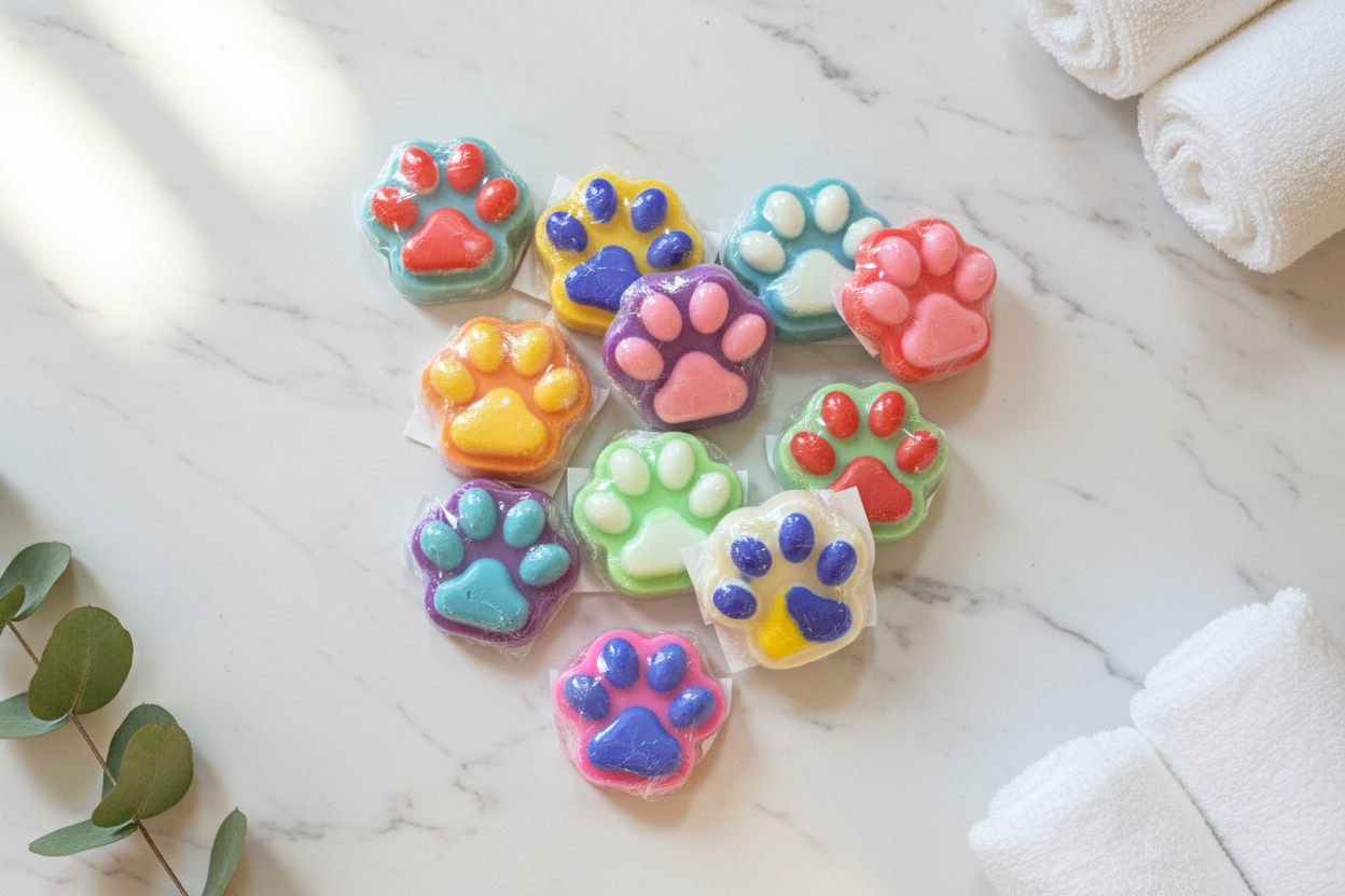 Paw-Shaped All-Natural Beeswax & Soy Wax Melts - Large (21-24g)