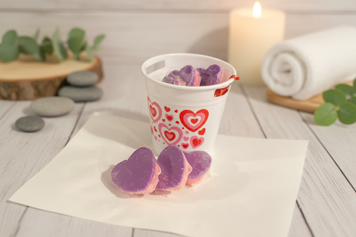 Two-Tone Heart Wax Melt - Sweet Tarts (Apple & Cinnamon)