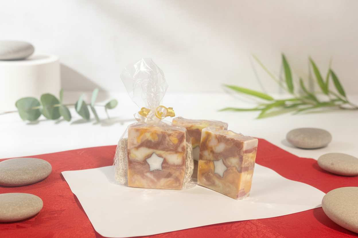 2pk Citrus Galaxy Shea Butter Oatmeal Soap Bars