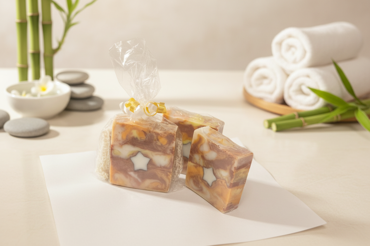 2pk Citrus Galaxy Shea Butter Oatmeal Soap Bars