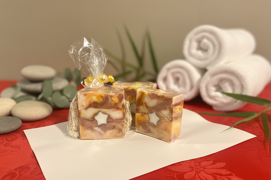 2pk Citrus Galaxy Shea Butter Oatmeal Soap Bars
