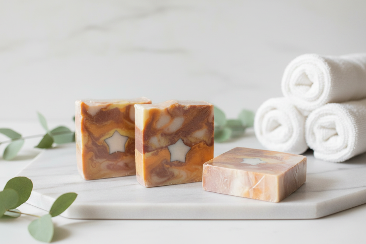 2pk Citrus Galaxy Shea Butter Oatmeal Soap Bars