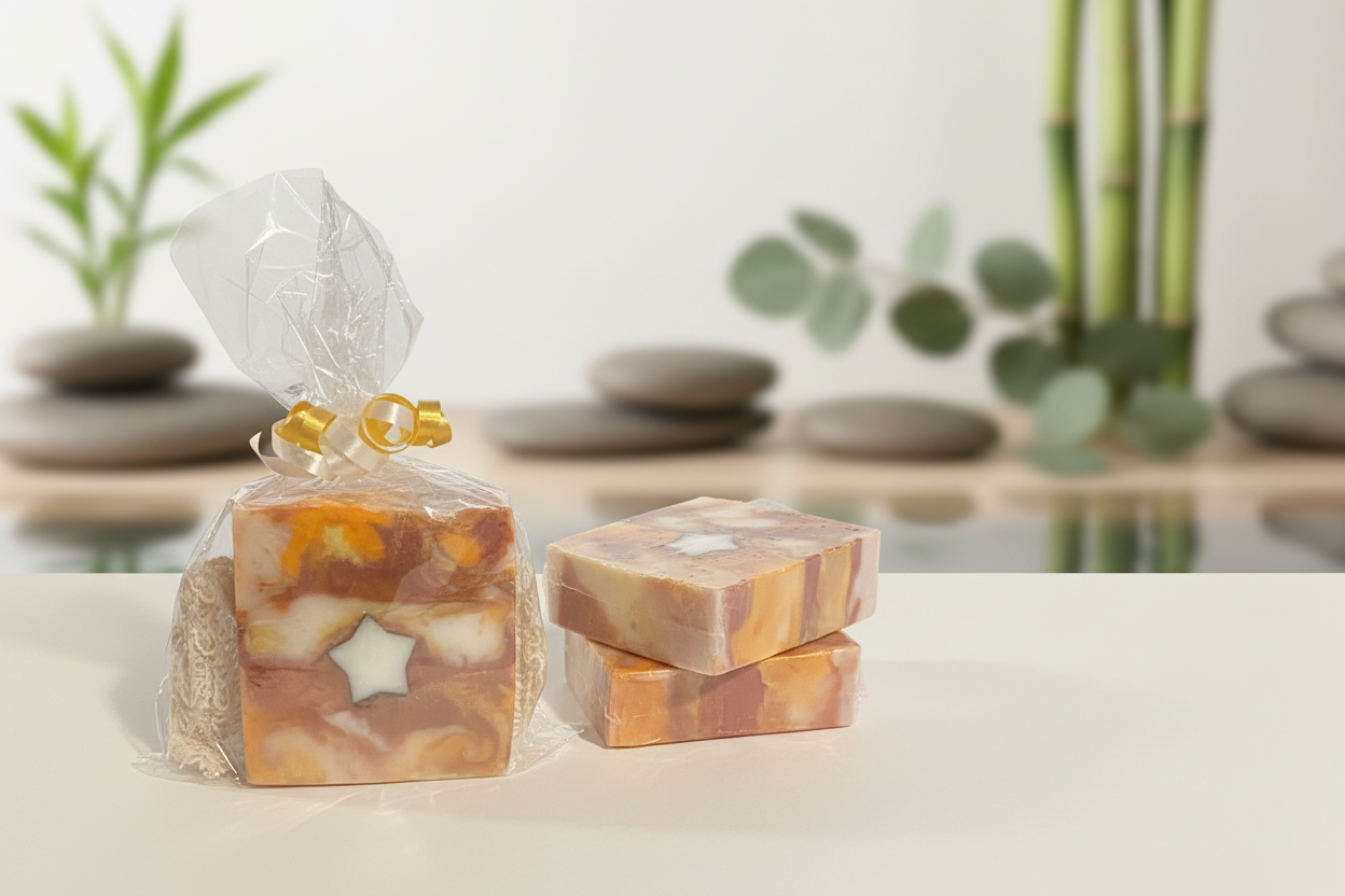2pk Citrus Galaxy Shea Butter Oatmeal Soap Bars