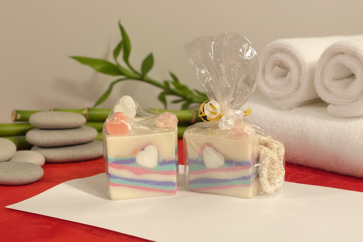 2pk Sparkling Grapefruit - Shea Butter Oatmeal Soap Bars