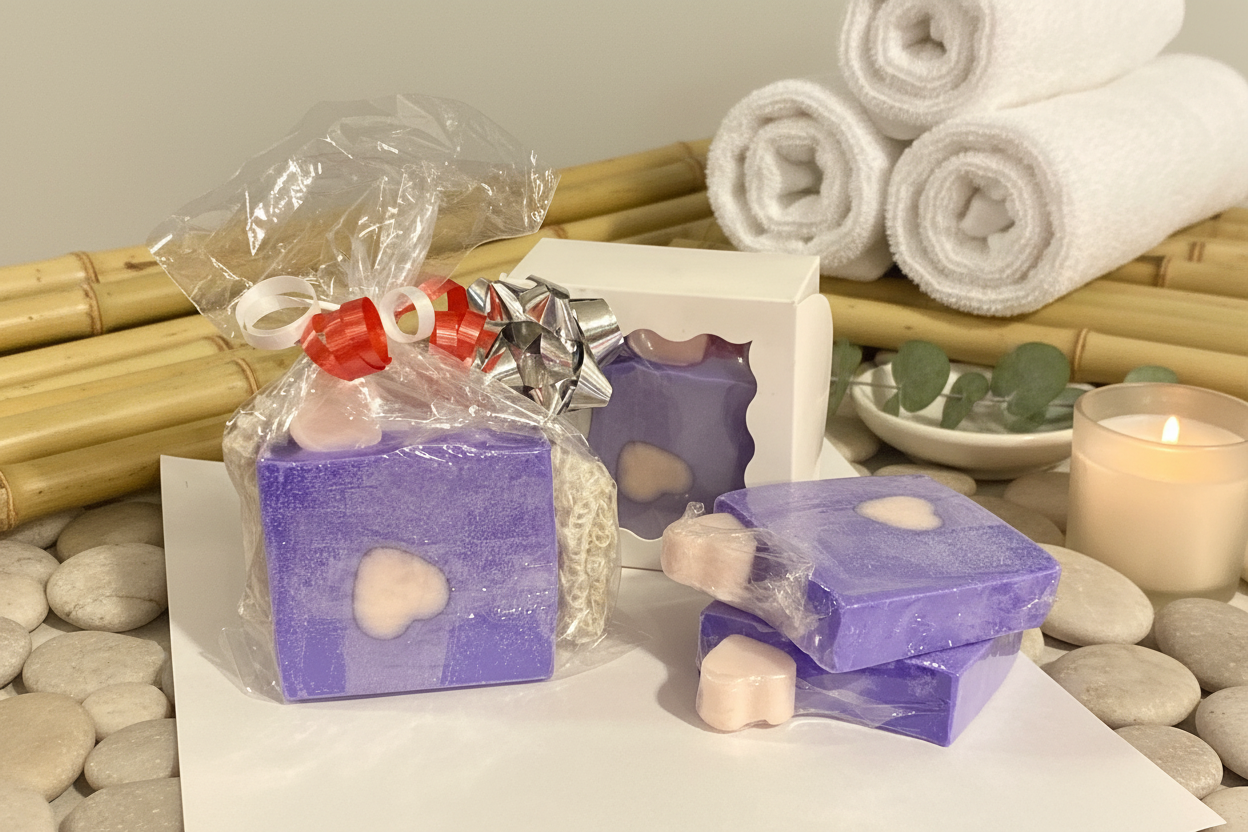 2pk 'Vanilla Bliss' Shea Butter Goats milk soap bars
