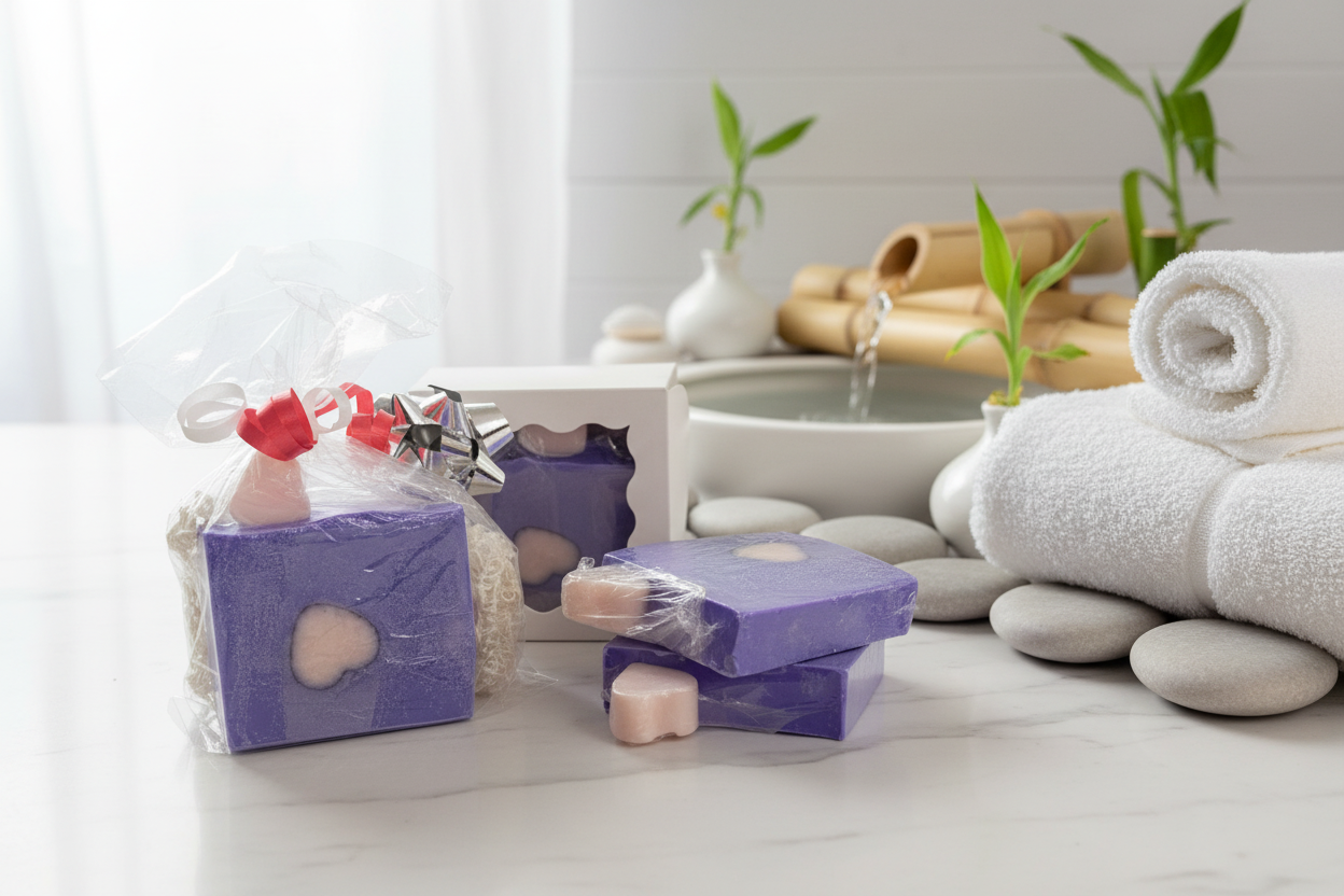 2pk 'Vanilla Bliss' Shea Butter Goats milk soap bars
