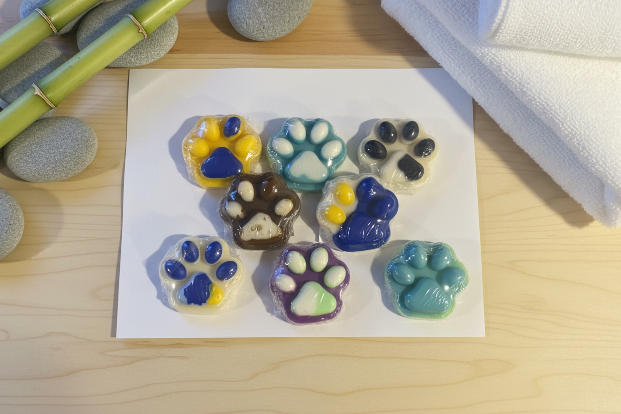 Paw-Shaped All-Natural Beeswax & Soy Wax Melts - Extra Large (26-33g)