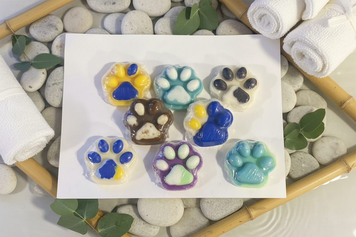 Paw-Shaped All-Natural Beeswax & Soy Wax Melts - Extra Large (26-33g)