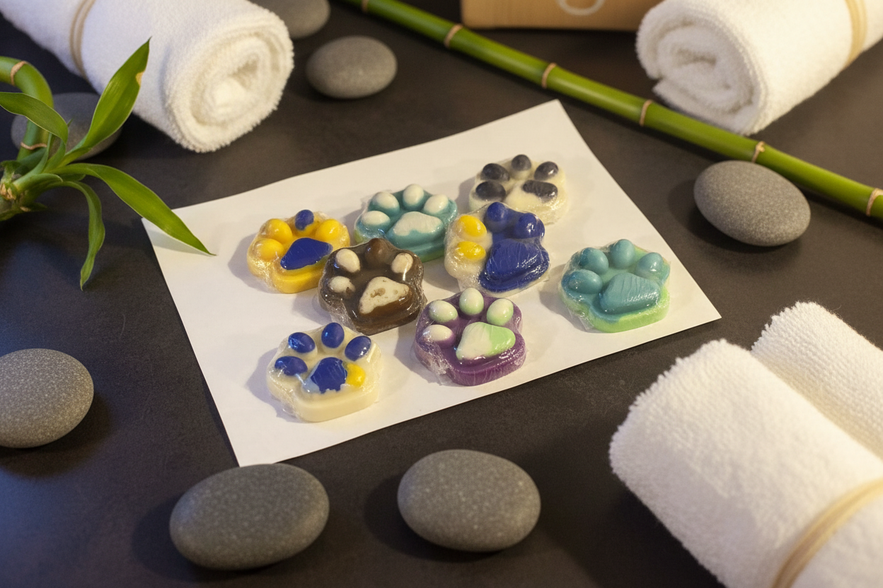 Paw-Shaped All-Natural Beeswax & Soy Wax Melts - Extra Large (26-33g)