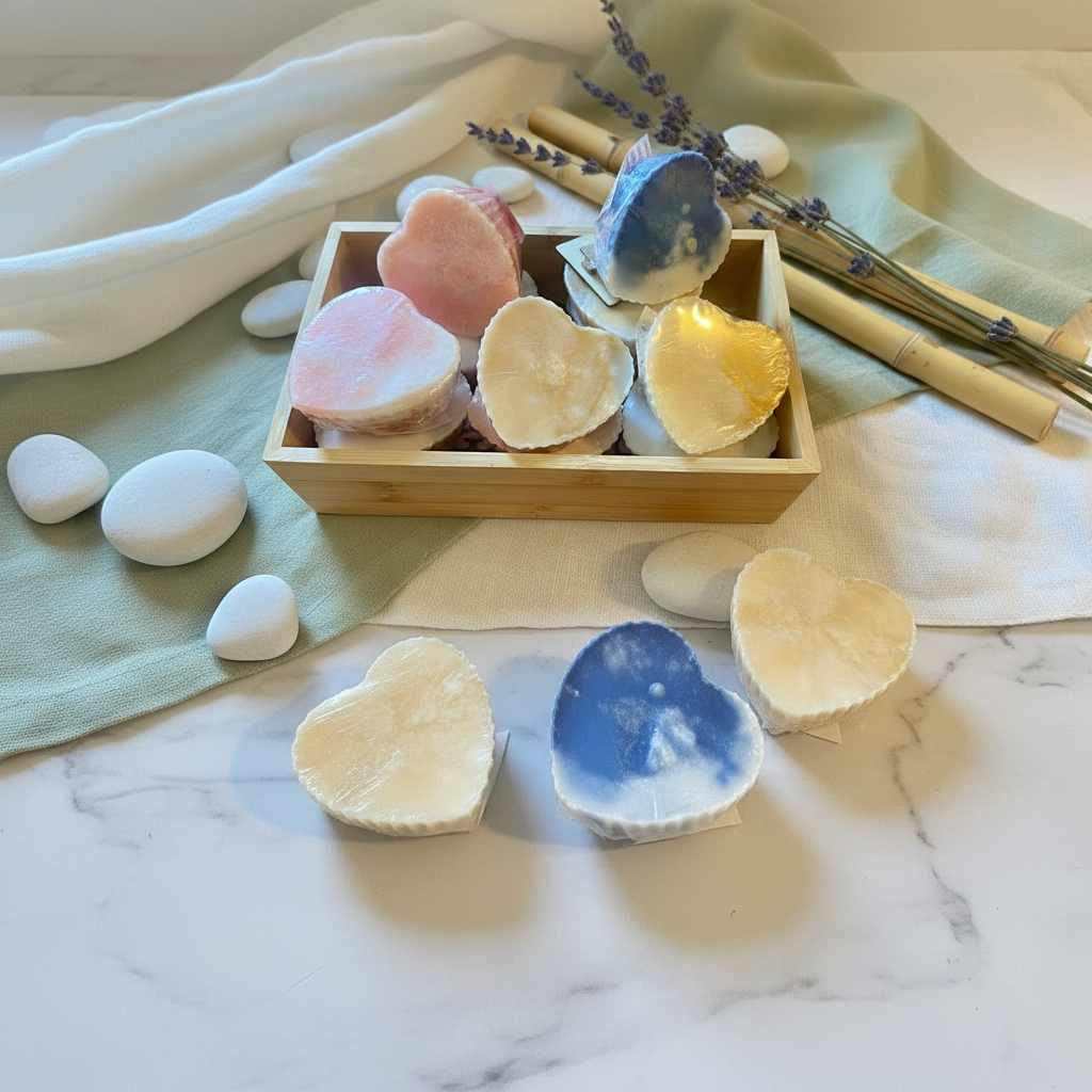 Love & Luxury Heart Soap Set - 3 Artisanal Heart Soaps