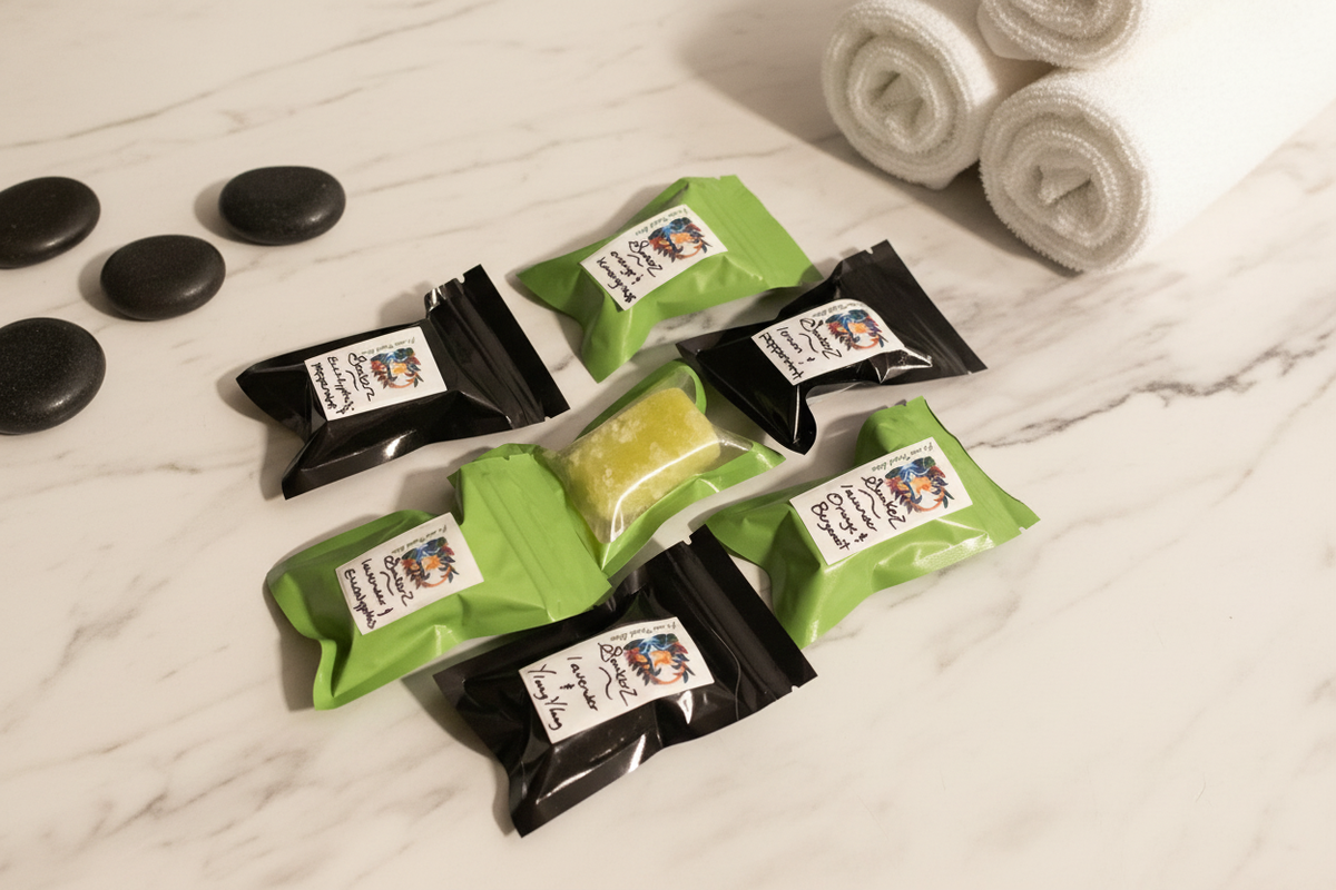 Bath soakers with alternative spa background