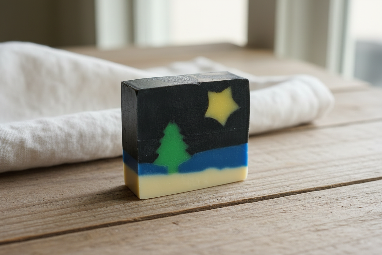 Charcoal Soap with new background