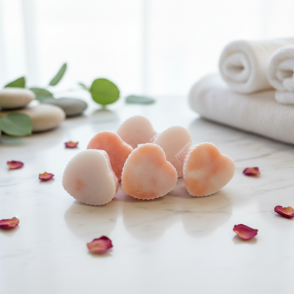 Love & Luxury Heart Soap Set - 3 Artisanal Heart Soaps