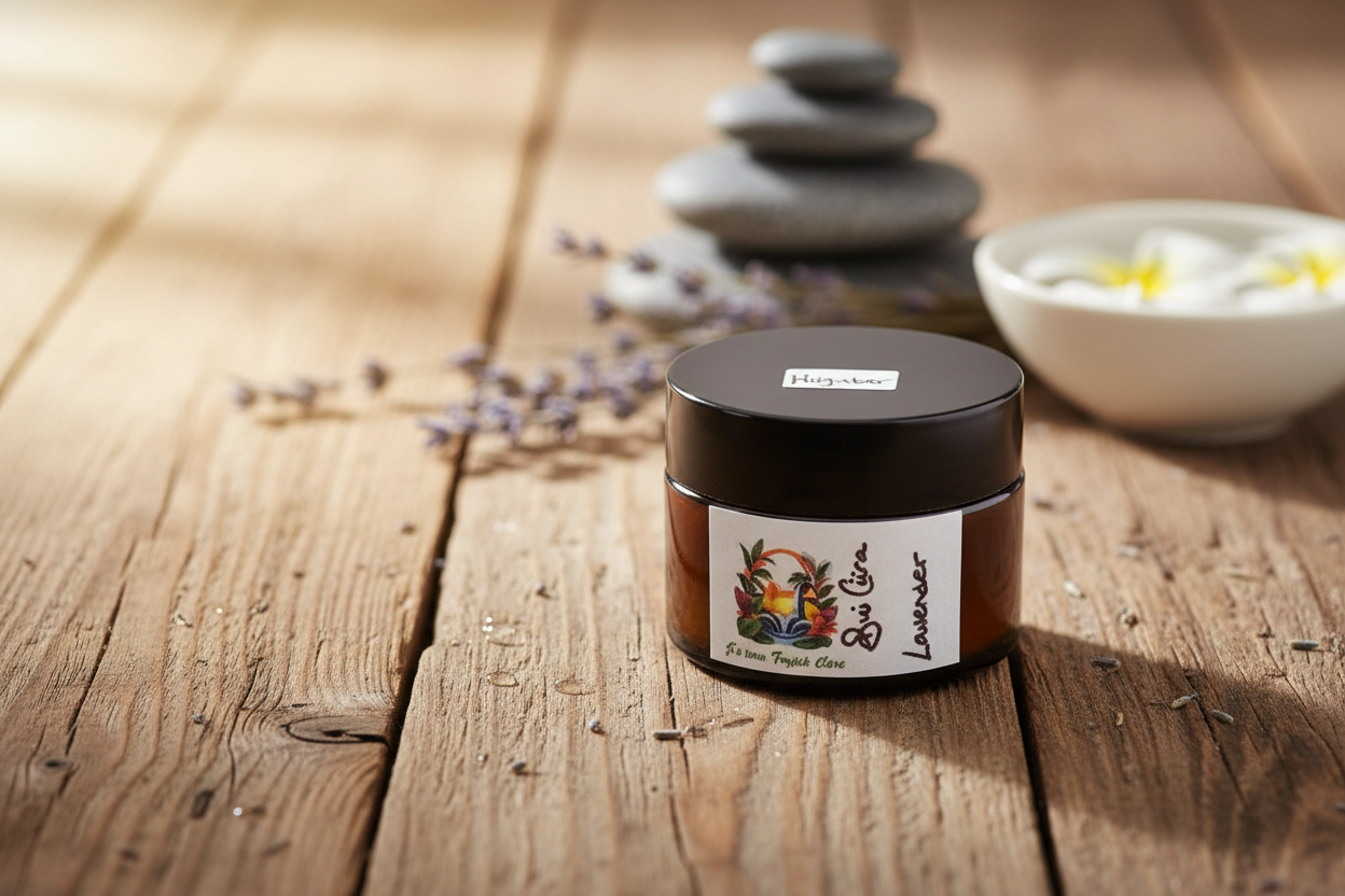 Lavender Body Salve with another new background