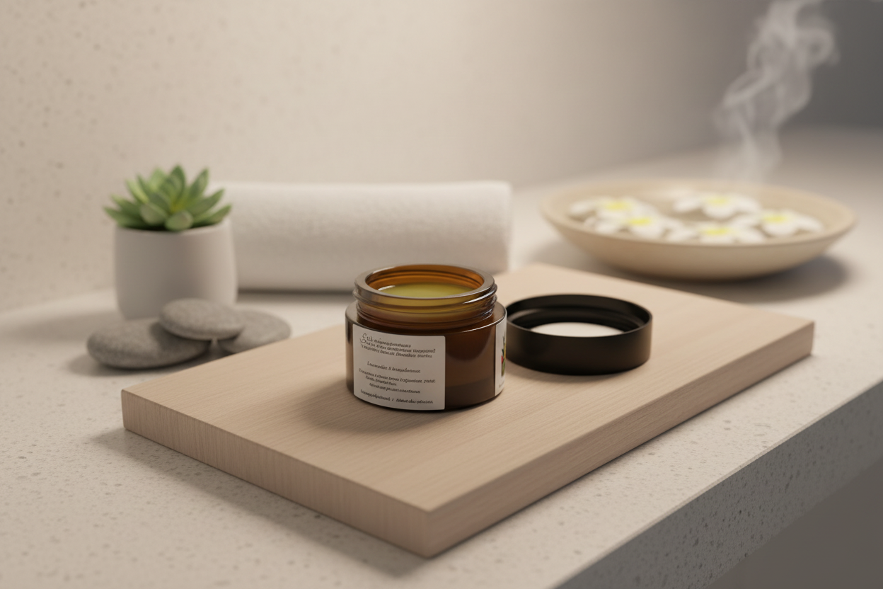Lavender Body Salve with new background