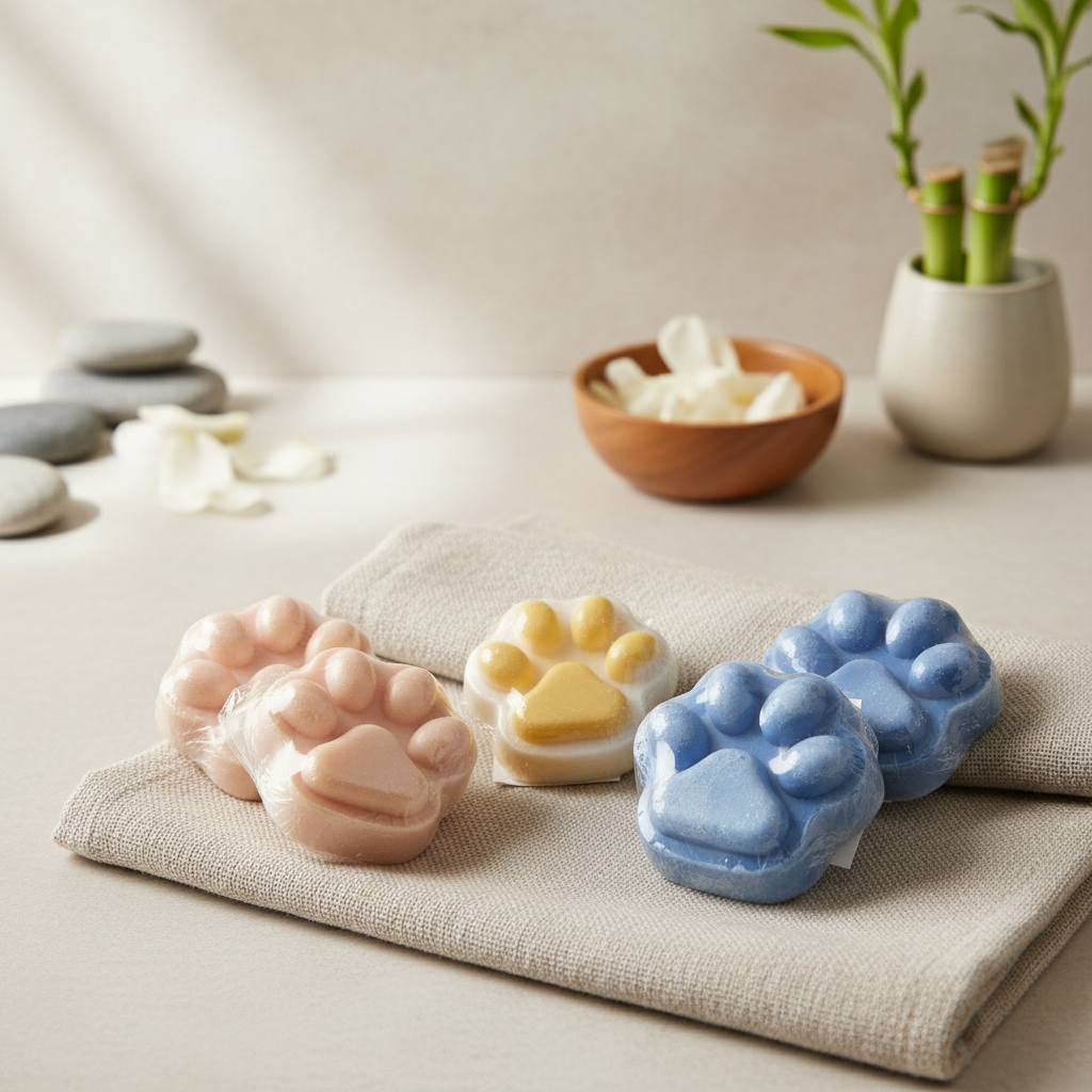 Paw prints spa background