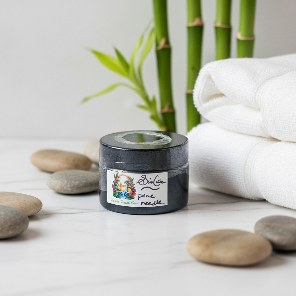 Pink needle tin spa setting
