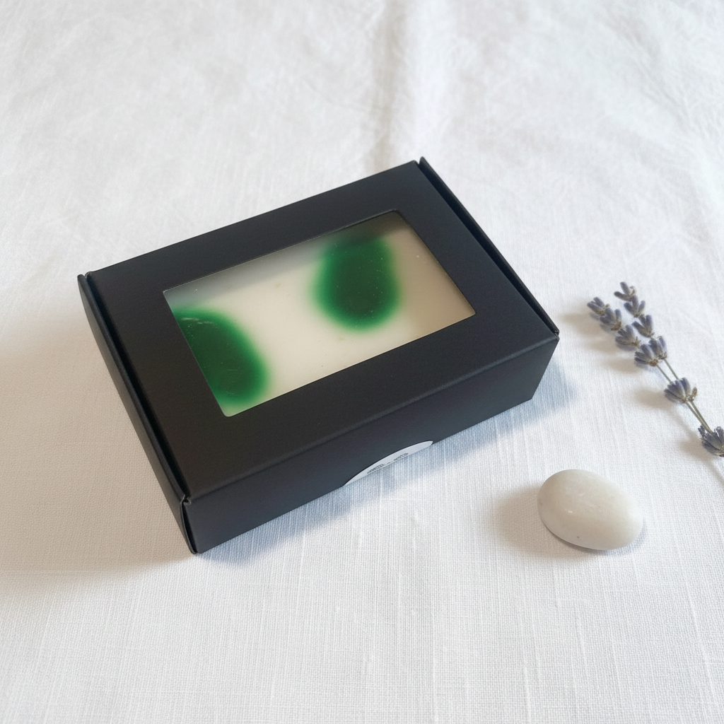 Soap with clean minimalist background